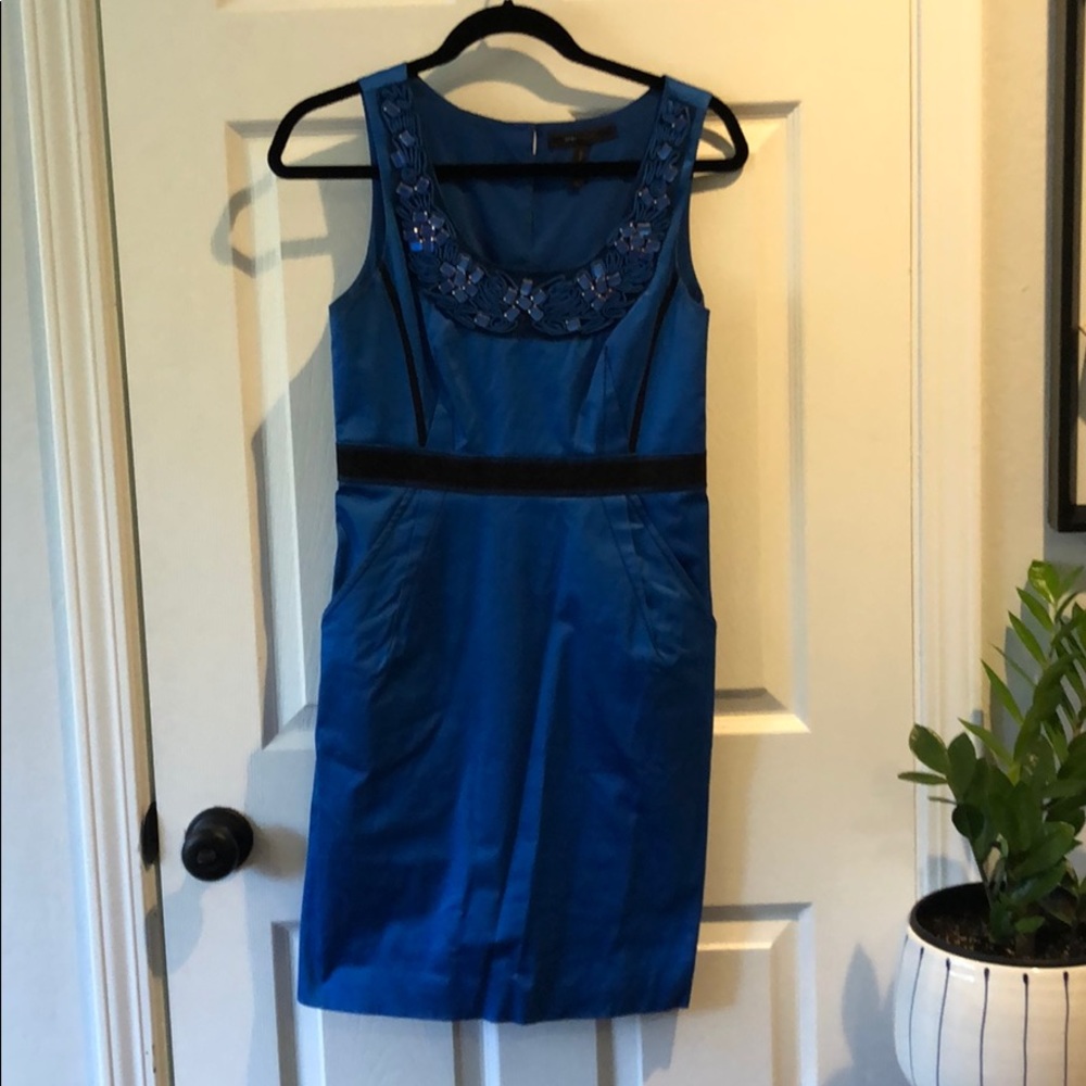 Blue sequin dress
